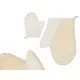 Manopla de Baño Berilo B7083-10 Blanco Beige (24 Unidades)