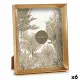 Photo frame WPC0235MG-4 Golden Glass Plastic (6 Units)