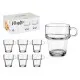 Taza de café y té Vivalto Z908-9/BHA6 Transparente Vidrio 270 ml (6 Unidades)