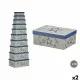 Decorative box Pincello 66 Blue Cardboard (2 Units)