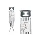 Ironing board Kipit 18359-02 CB-143 White Black Polyester Cotton (4 Units)