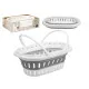 Multi-purpose basket CC19200(53) White Grey polypropylene TPR 58 x 23 x 38 cm Foldable (6 Units)