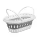 Multi-purpose basket CC19200(53) White Grey polypropylene TPR 58 x 23 x 38 cm Foldable (6 Units)