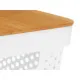 Multi-use Box Kinvara CH52980 (27) White Brown Bamboo polypropylene 35,7 x 14 x 26,2 cm (6 Units)