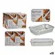 Set of Food Trays Kinvara 82176 Silver Aluminium 2,3 L 21 x 6 x 30,5 cm (12 Units)