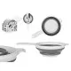 Strainer Kinvara CK15588-16 White Grey polypropylene TPR 33,5 x 20 x 8 cm 20 x 33,5 x 3,5 cm (6 Units)