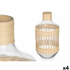 Decorative jug SG-30553 Transparent Natural 18 x 34 x 18 cm (4 Units)