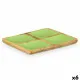 Bandeja con Compartimentos MALI-991 G Verde 31 x 3 x 3 cm (6 Unidades)