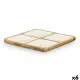 Bandeja con Compartimentos MALI-991 W Blanco 29,5 x 3 x 29,5 cm (6 Unidades)