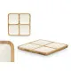 Bandeja con Compartimentos MALI-991 W Blanco 29,5 x 3 x 29,5 cm (6 Unidades)