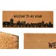 Doormat My home Natural PVC Coconut Fibre 120 x 1 x 40 cm (6 Units)