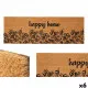 Doormat Happy home Natural PVC Coconut Fibre 120 x 1 x 40 cm (6 Units)