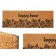 Doormat Happy home Natural PVC Coconut Fibre 120 x 1 x 40 cm (6 Units)