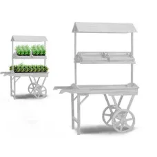 Soporte con Ruedas para Macetas Ibergarden WP15055-1 Madera de abeto 118 x 176,5 x 58 cm