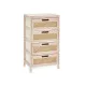 Cajonera Rattan Natural 40 x 73 x 29 cm 4 cajones
