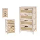 Cajonera Rattan Natural 40 x 73 x 29 cm 4 cajones