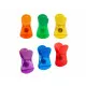 Bag Closing Clips Kinvara CK60429 Multicolour Plastic Magnetic 6 Pieces (12 Units)