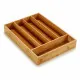 Organizador para Cubiertos Kinvara 16JWKW-1050 Marrón Bambú 25,5 x 5 x 35,5 cm (12 Unidades)