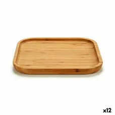 Bandeja de Aperitivos Kinvara JWKW-3710 Marrón Cuadrada 20 x 1,5 x 20 cm (12 Unidades)