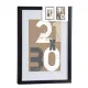 Wall photo frame Black Glass MDF Wood 32,5 x 2,5 x 42,5 cm (6 Units)