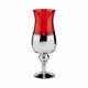 Candleholder Crystal Red Silver 13 x 35 x 13 cm (6 Units)