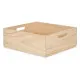 Decorative box Pine 35 x 14 x 40 cm (4 Units)
