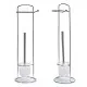 Portarrollos de Papel Higiénico con Soporte para Escobilla Berilo W2930A Blanco Plateado Metal 16,5 x 59 x 16,5 cm (6 Unidades)