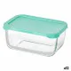 Fiambrera Pasabahce Snow Verde Transparente Vidrio Polietileno 790 ml 16,3 x 7,4 x 11,4 cm (12 Unidades)