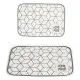 Table Mat Kinvara 9999 White Grey 33 x 0,3 x 48 cm (12 Units)