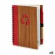 Spiral Notebook with Pen Pincello AR1810137 1 x 16 x 12 cm Bamboo (12 Units)