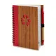 Spiral Notebook with Pen Pincello AR1810137 1 x 16 x 12 cm Bamboo (12 Units)