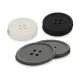 Coasters Kinvara CH52542-13-D White Black Grey Silicone Button 8,8 x 8,8 x 0,05 cm Set (24 Units)