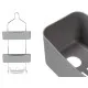 Colgador para la Ducha Berilo W7072 - 383 Gris Metal Plástico 28 x 60 x 14 cm (6 Unidades)
