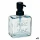 Soap Dispenser Pure Soap 250 ml Crystal Black Plastic (12 Units)