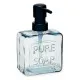 Soap Dispenser Pure Soap 250 ml Crystal Black Plastic (12 Units)