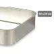 Rustidera Kinvara 100153 Plateado Aluminio 26 x 6,5 x 41 cm