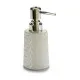 Soap Dispenser Ceramic 150 ml Silver Metal