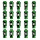 Set Tuercas OMP 7075 40 mm M14 x 1,50 20 uds Verde