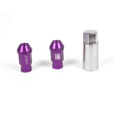 Set Tuercas OMP 7075 M12 x 1,25 40 mm 20 uds Violeta
