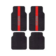 Car Floor Mat Set Sparco SPC1913RS Universal Black/Red (4 pcs)