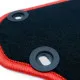 Car Floor Mat Set OCC Motorsport OCCHN0022RD Red 5 Pieces