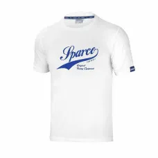 Men’s Short Sleeve T-Shirt Sparco Vintage L White
