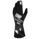 Guantes de Karting OMP MY2025 Blanco Negro FIA 8856-2018