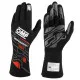 Guantes de Karting OMP MY2025 Negro Rojo FIA 8856-2018