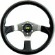 Racing Steering Wheel OMP OD/2019/LN Ø 35 cm Black Chrome
