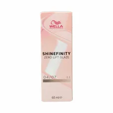 Coloración Permanente Wella Shinefinity Nº 04/07 (60 ml)