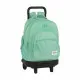 Mochila Escolar con Ruedas Compact BlackFit8 M918 Turquesa (33 x 45 x 22 cm)