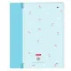 Ring binder BlackFit8 Mariposa A4 Light Blue (27 x 32 x 3.5 cm)