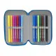 Double Pencil Case R. C. Deportivo de La Coruña Blue White (28 pcs)