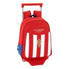 School Rucksack with Wheels 705 Real Sporting de Gijón (27 x 10 x 67 cm)